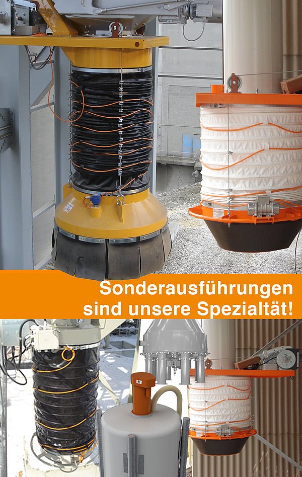 Verladeeinrichtungen, Verladegarnituren, Verladung von Schüttgut