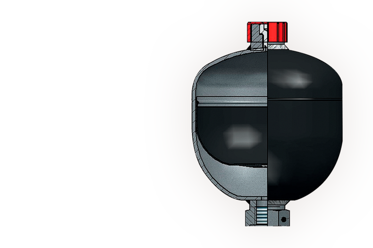 Acumulator hidraulic cu azot