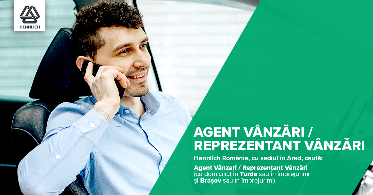 Agent Vânzari /Reprezentant Vânzări (cu domiciliul în Turda sau în împrejurimi și Brașov sau în împrejurimi)