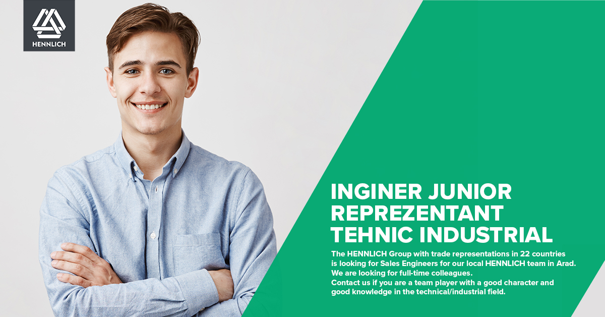 Inginer Junior Reprezentant Tehnic Industrial